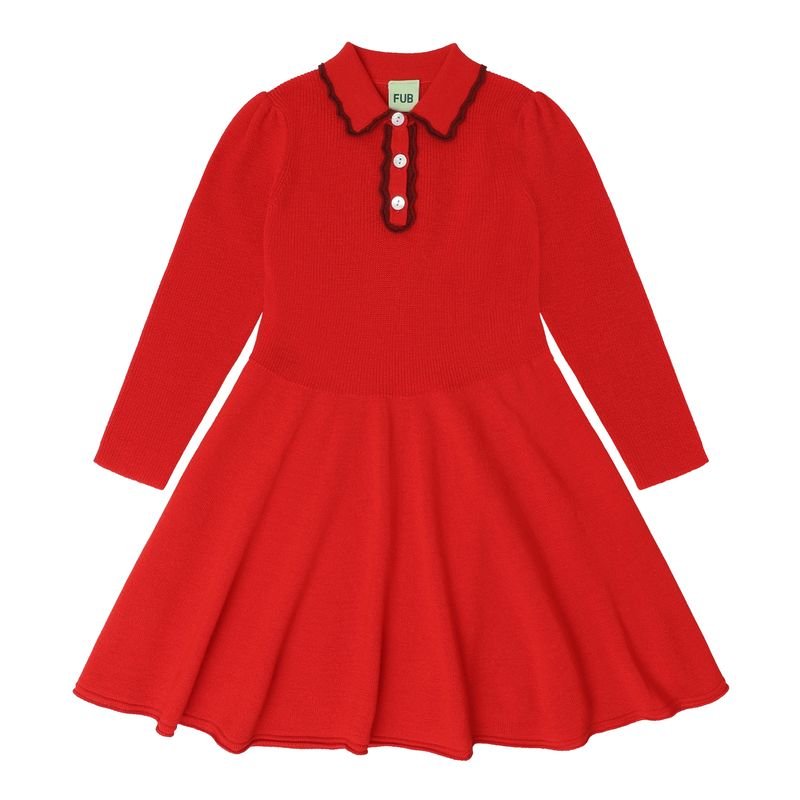 Peblum Dress - Signal Red - Posh New York