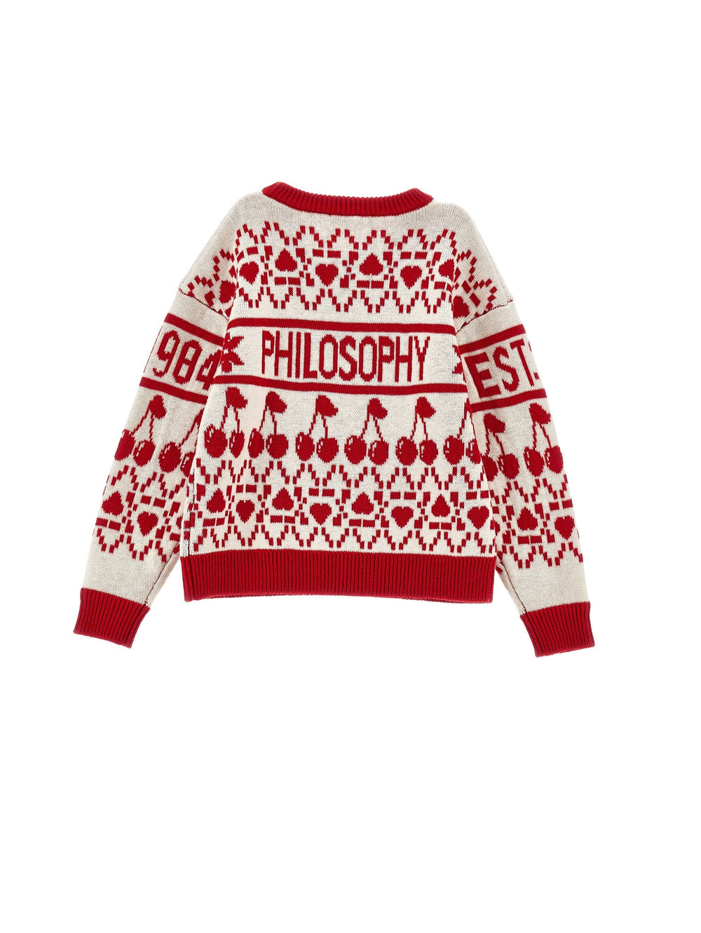 Philosophy Pullover - White Red - Posh New York