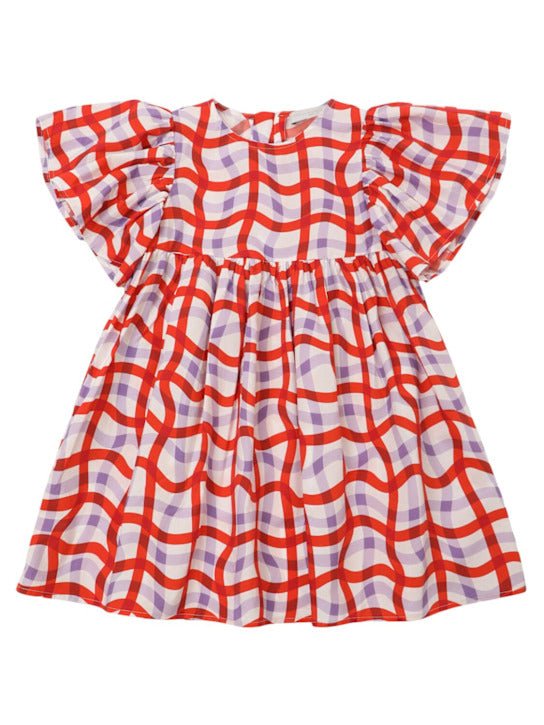 Picnic Wiggle Gingham Dress - White Multi - Posh New York