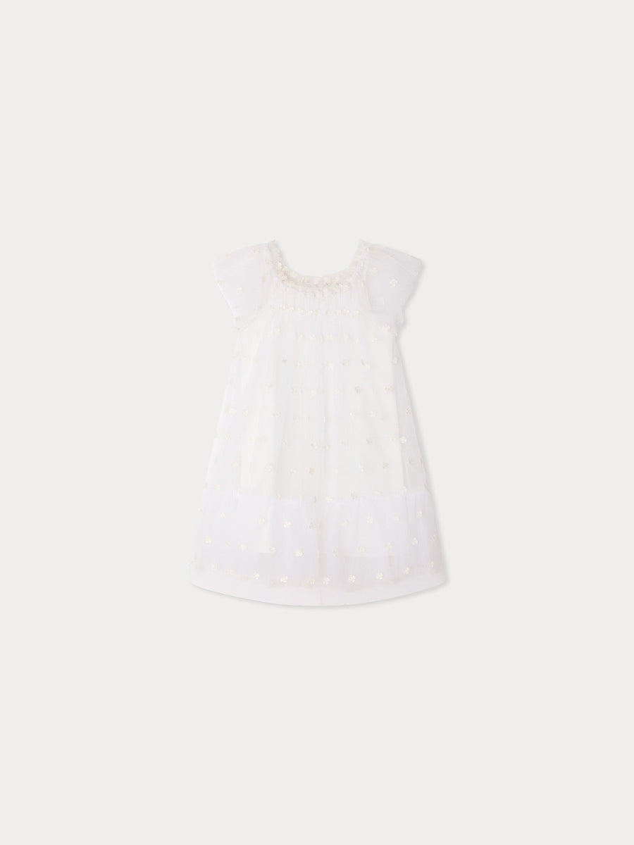 Pink Floral Cap Sleeve Dress - Blanc Naturel 101 - Posh New York