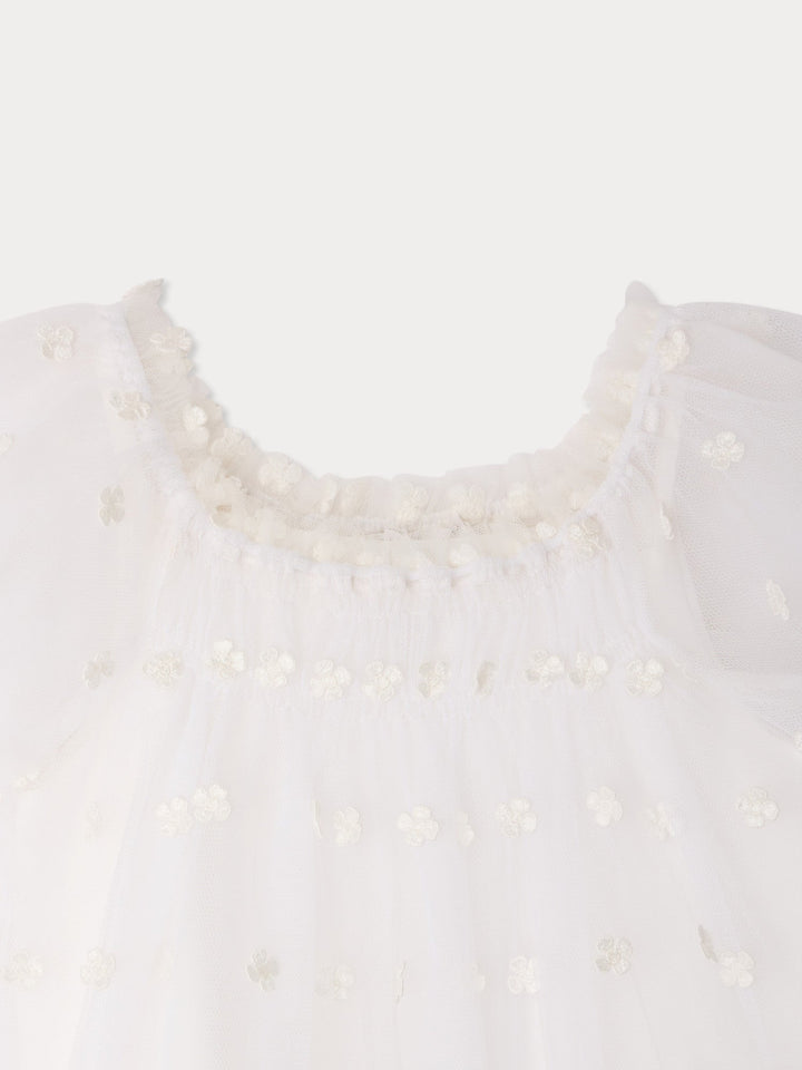 Pink Floral Cap Sleeve Dress - Blanc Naturel 101 - Posh New York