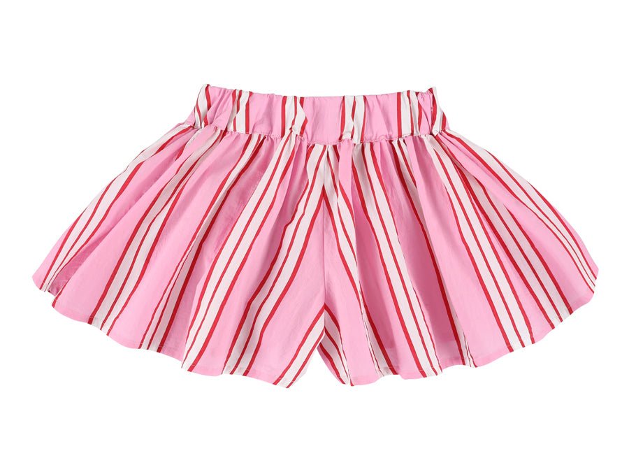 Pink Pinstrip Elastic Waistband - Pink - Posh New York