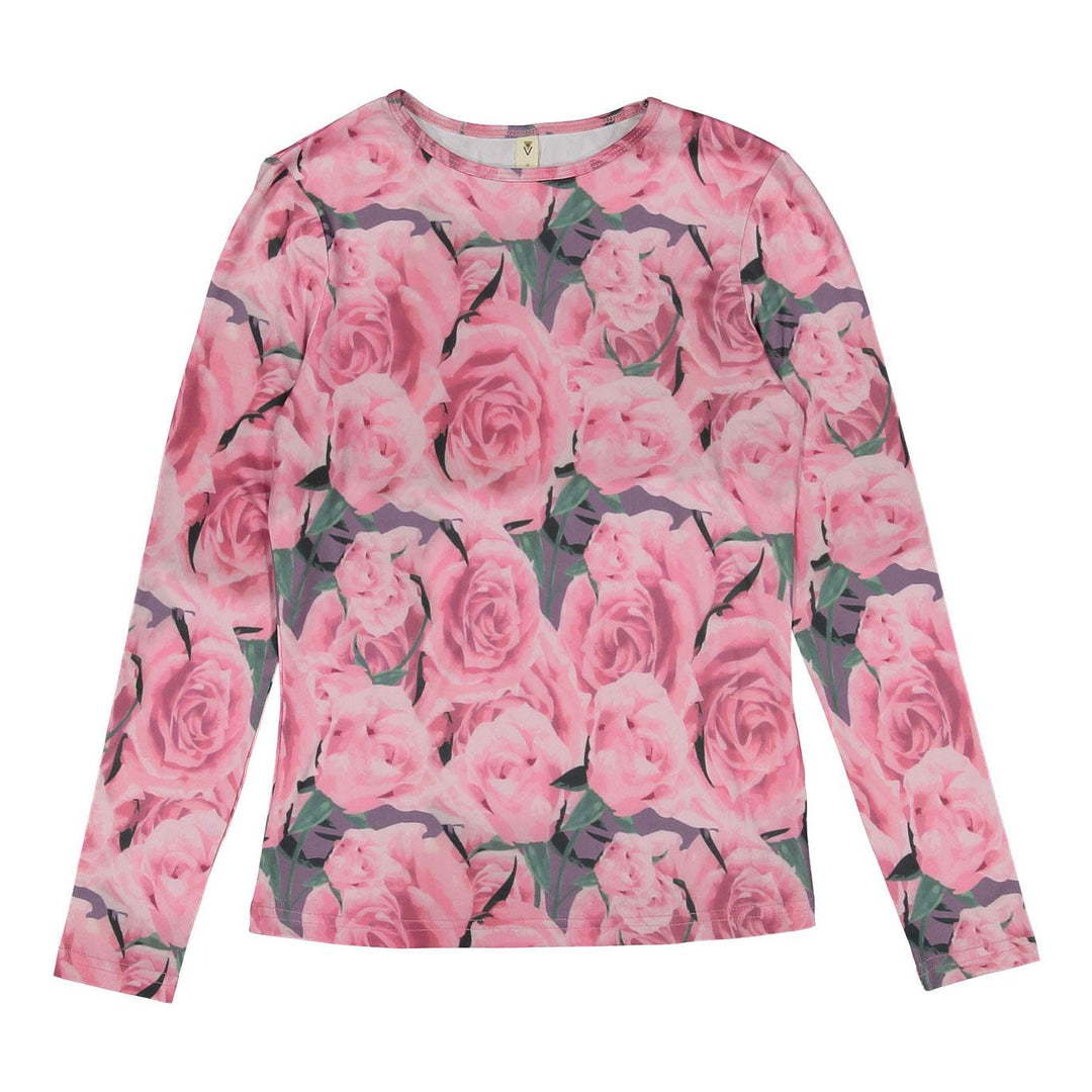 Pink Roses Tee - Pink - Posh New York