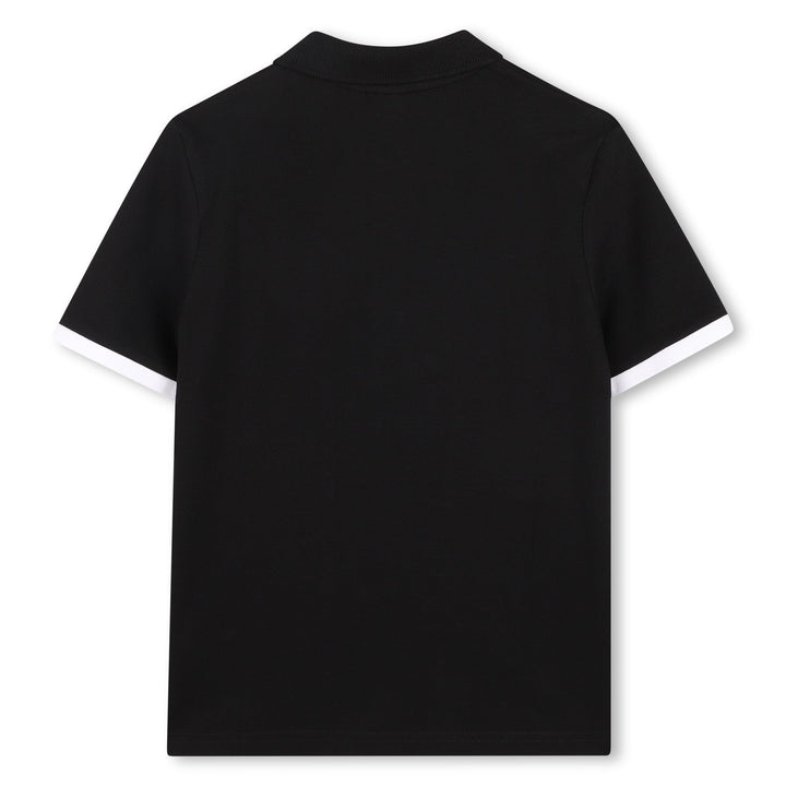 Piqu Shirt Boss Logo - 09B Black - Posh New York