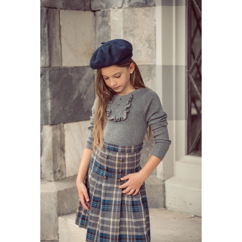 Pleated Plaid Skirt - Plaid - Posh New York