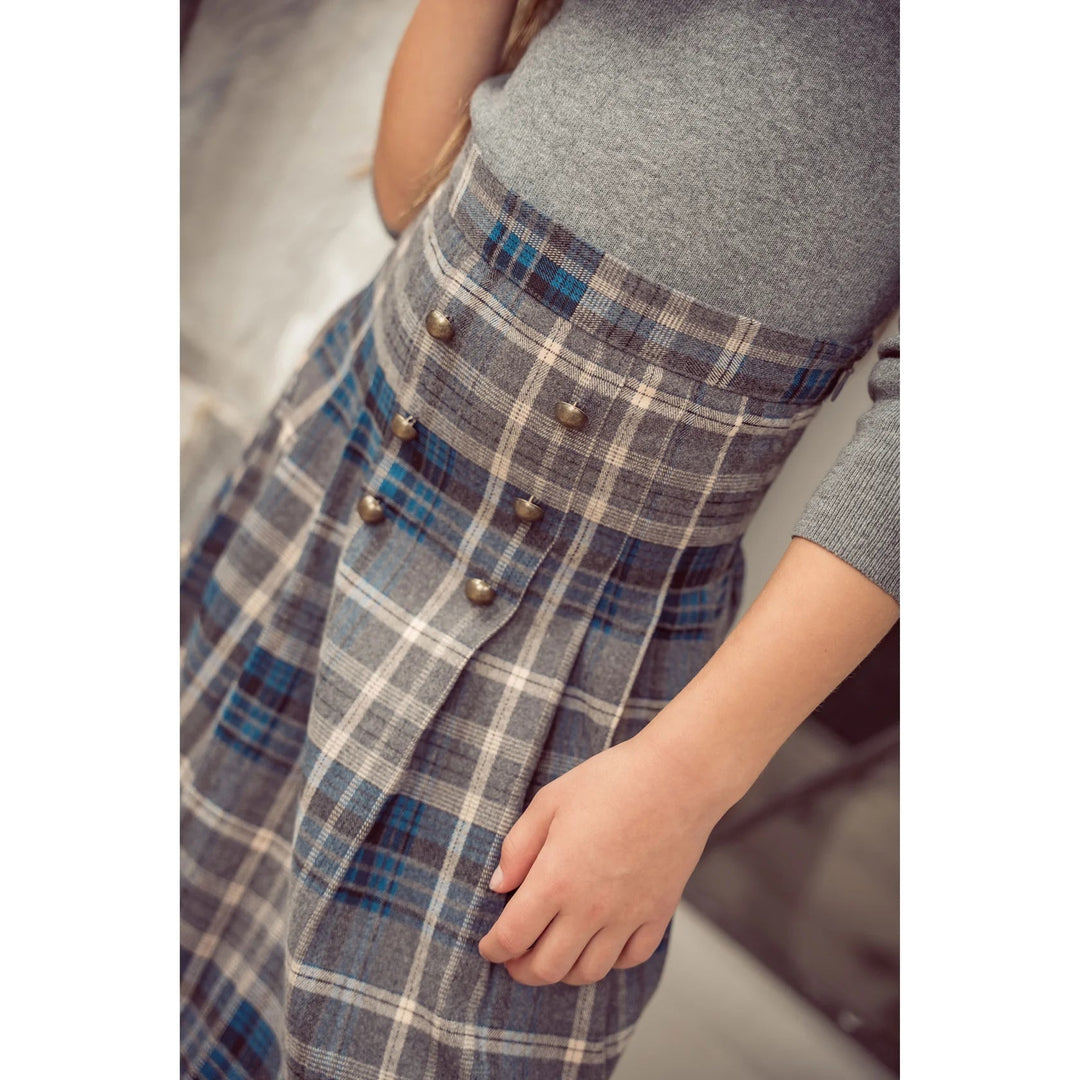 Pleated Plaid Skirt - Plaid - Posh New York
