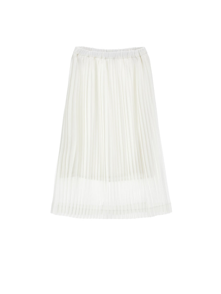 Pleated Skirt - White - Posh New York