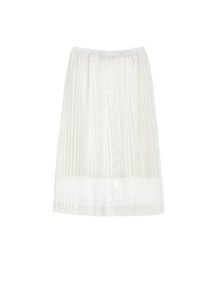 Pleated Skirt - White - Posh New York