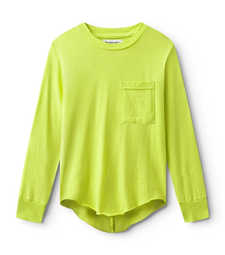 Pocket T-Shirt - Hot Lime - Posh New York
