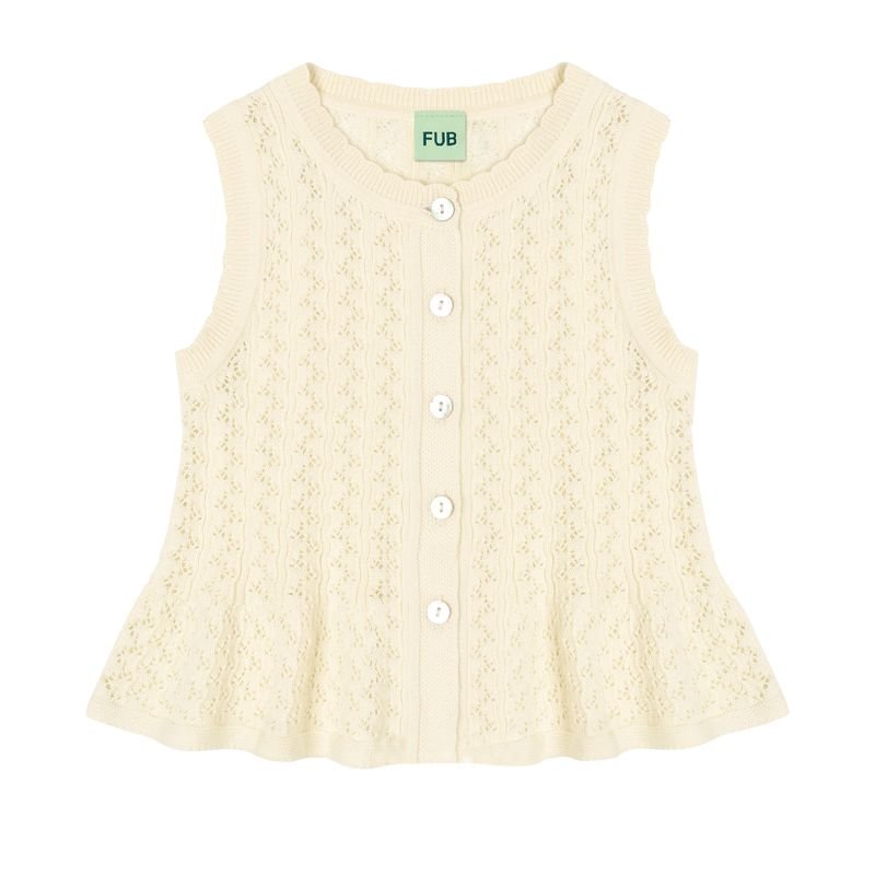 Pointelle Top - Ecru - Posh New York