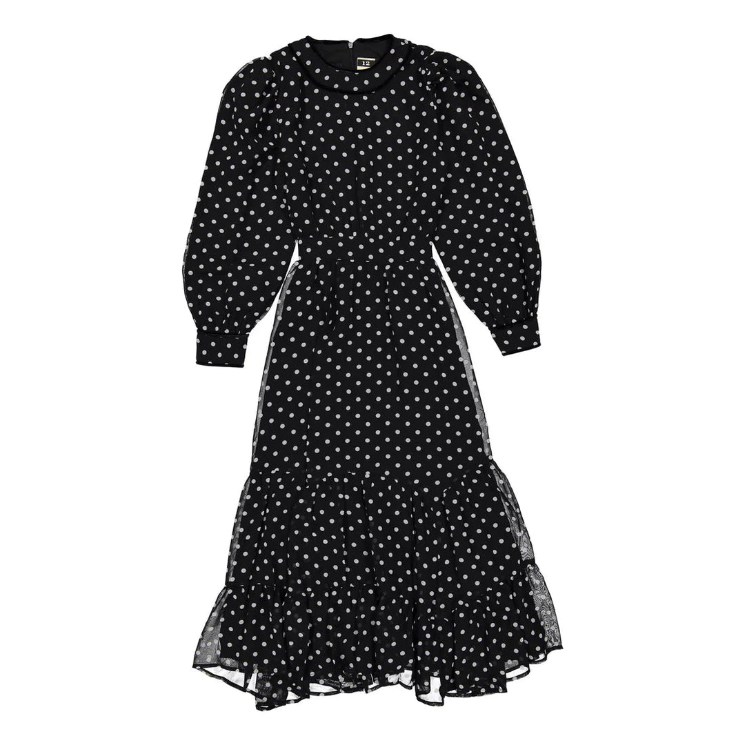 Polka Dot Dress - Black - Posh New York