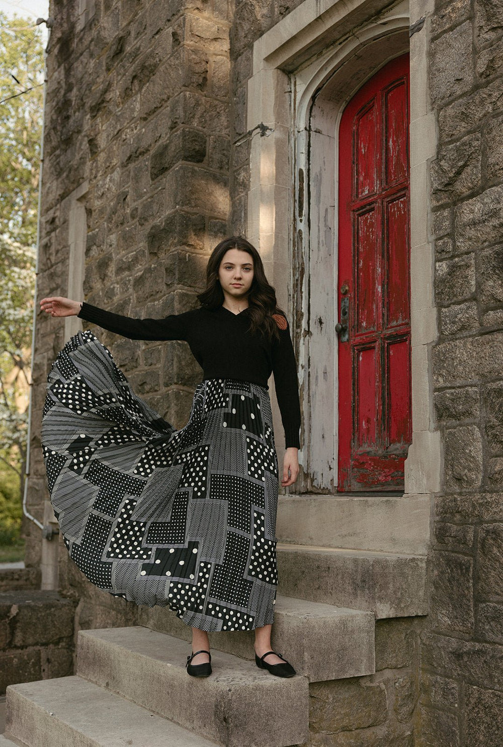 Polka Dot Jumper - Black - Posh New York