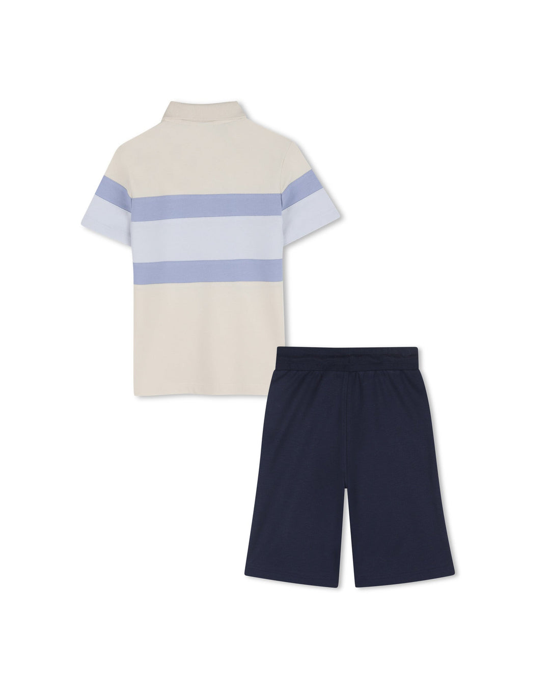 Polo Shirt With Colored Stripes And Boss Logo - 21C Sand - Posh New York