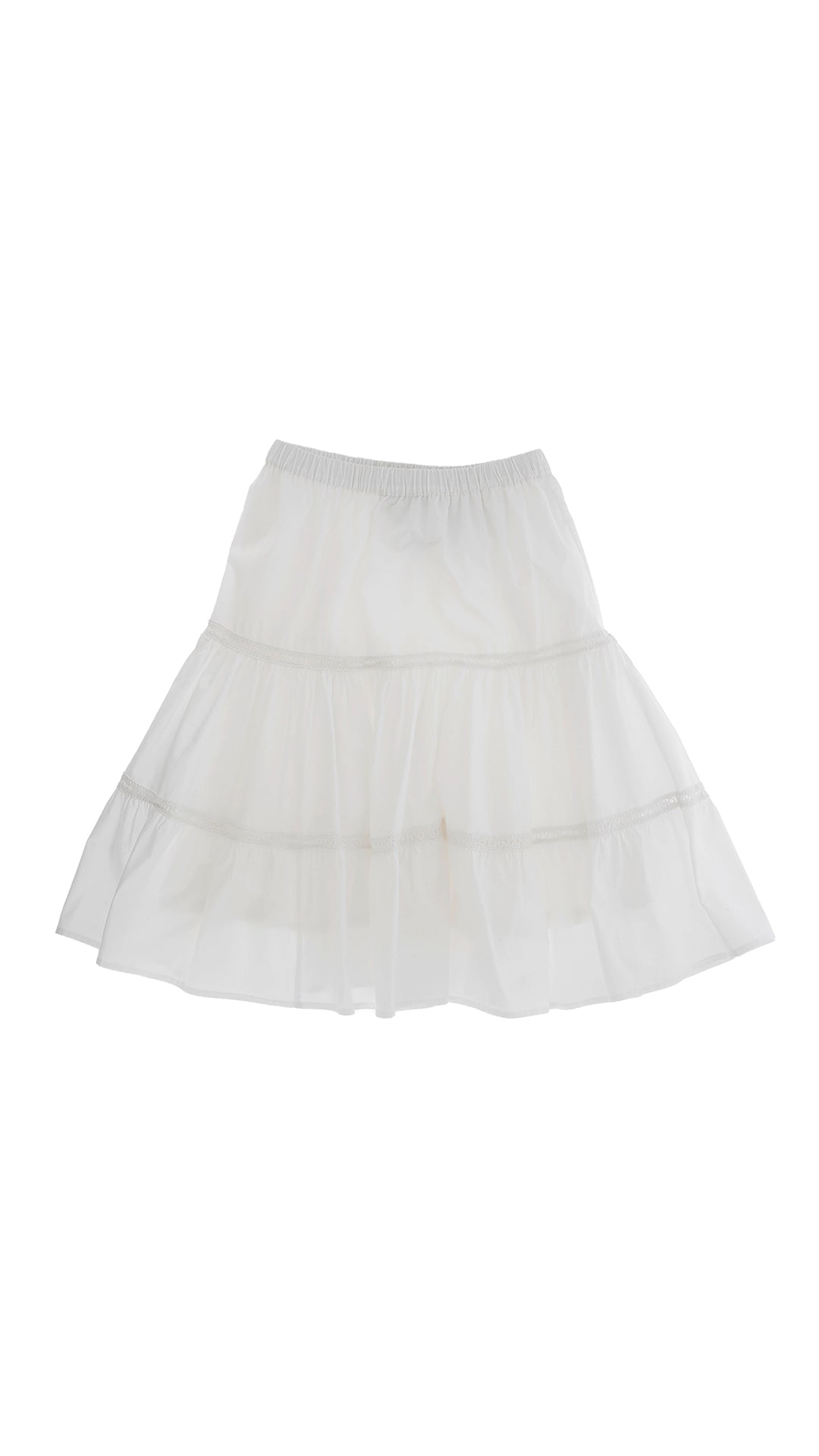 Poplin Skirt Logo - White - Posh New York