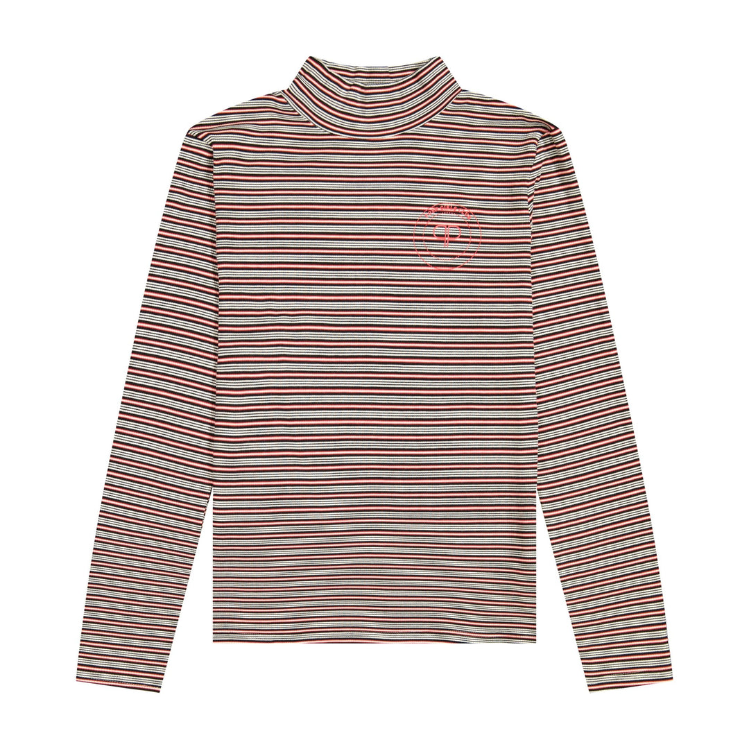 Posh Mockneck Tee - Black/Red/White - Posh New York