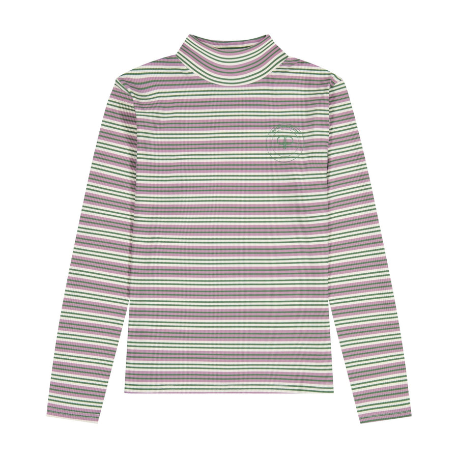 Posh Mockneck Tee - Purple/Green - Posh New York
