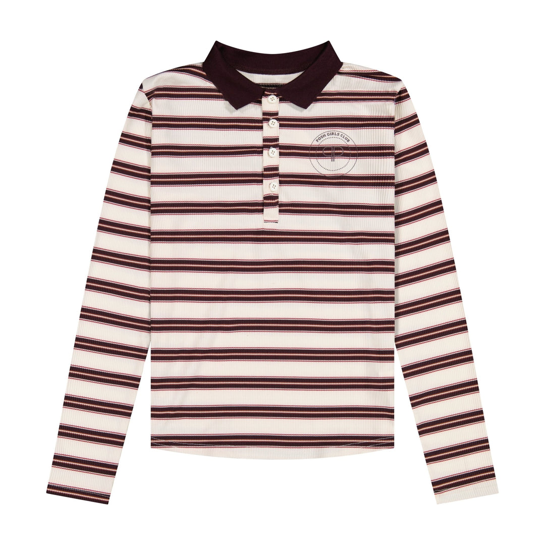 Posh Polo - Cream/Wine - Posh New York