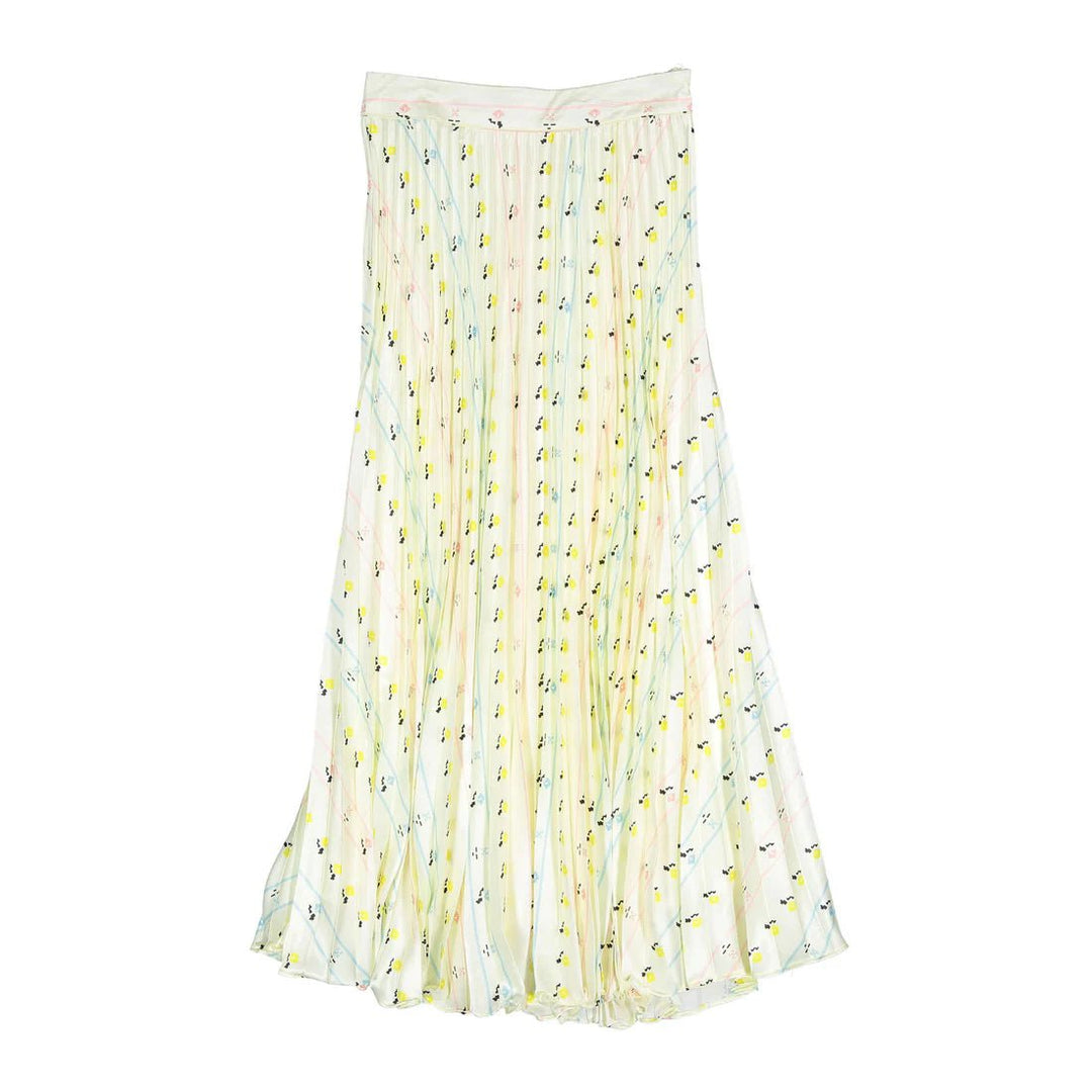 Rainbow Effect Pleated Skirt - Print - Posh New York