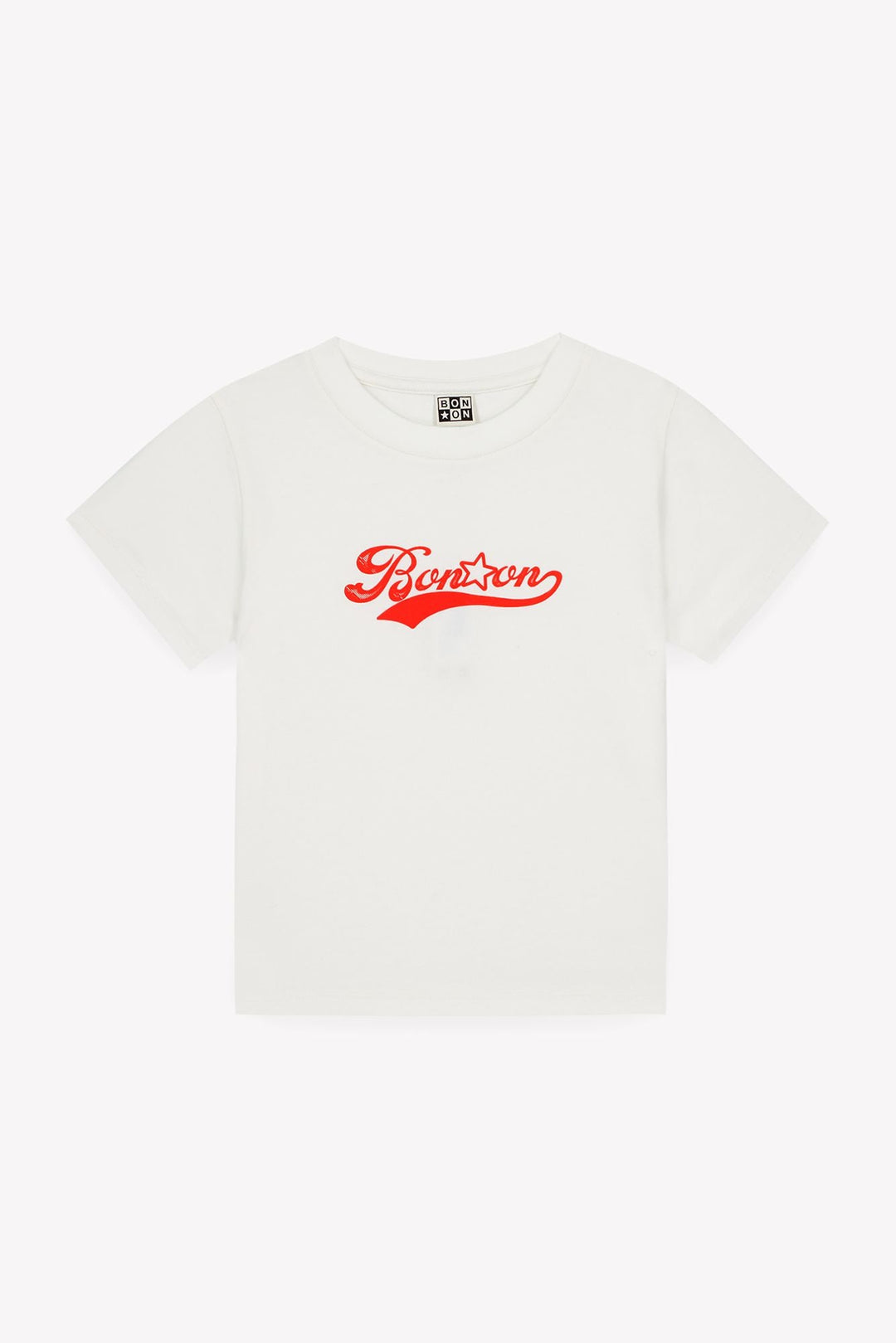 Red Bonton Logo Tee - Ecru - Posh New York