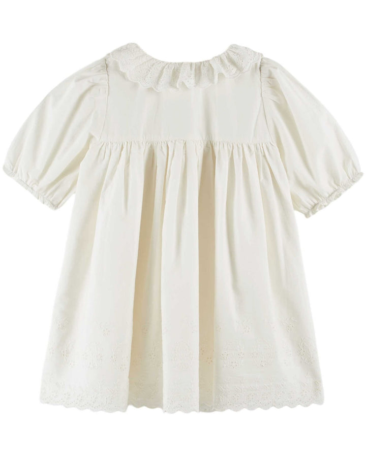 Robe Broderie Anglaise - Blanc - Posh New York