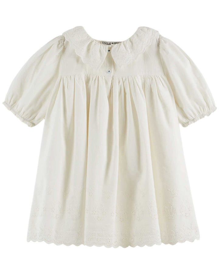 Robe Broderie Anglaise - Blanc - Posh New York