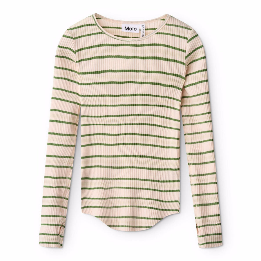 Rochelle T-Shirt - Cloud Green Stripe - Posh New York