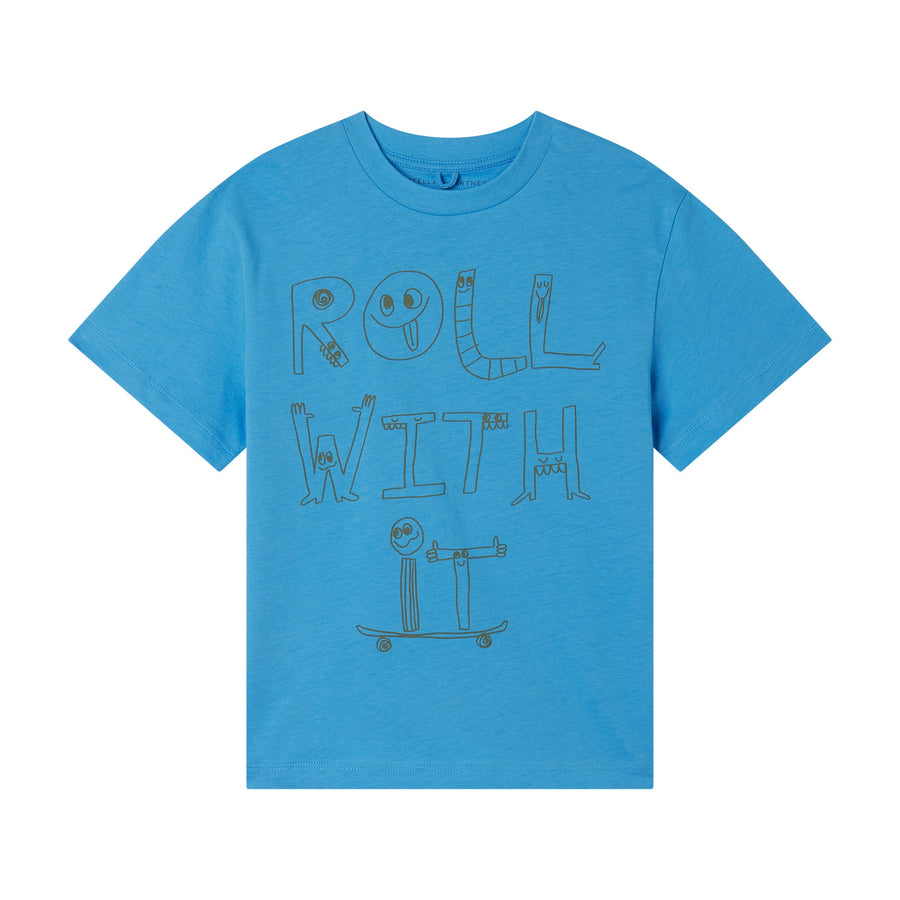 Roll With It T-Shirt - Blue - Posh New York