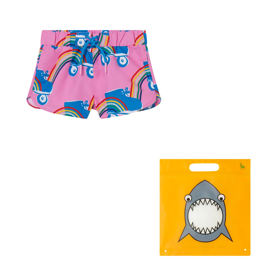 Roller Rainbow Swim Shorts - Pink - Posh New York