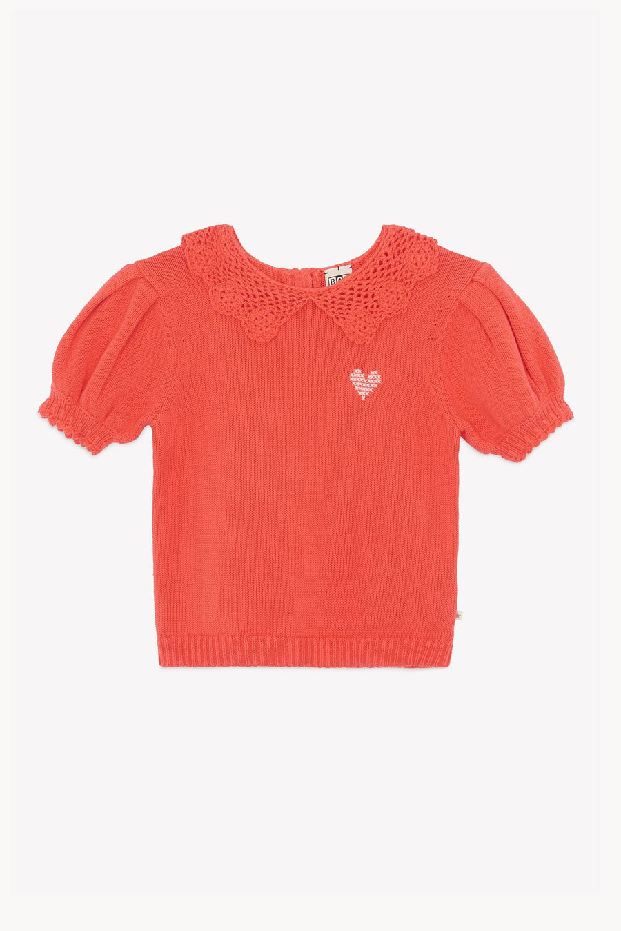 Rose Sweater With Red Heart - Rose Amour - Posh New York