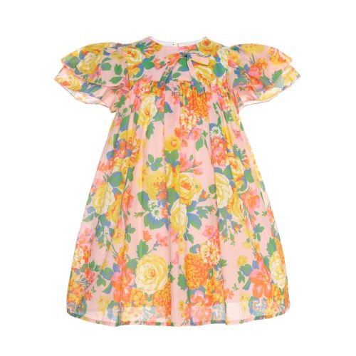 Sadie Dress With Bow - Pink - Posh New York