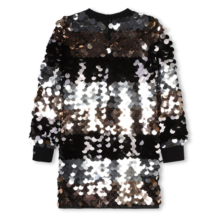 Sequins 3 Tone LS Dress - Multi - Posh New York