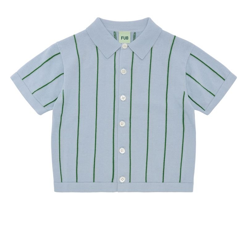 Shirt - Pale Blue/Pine - Posh New York