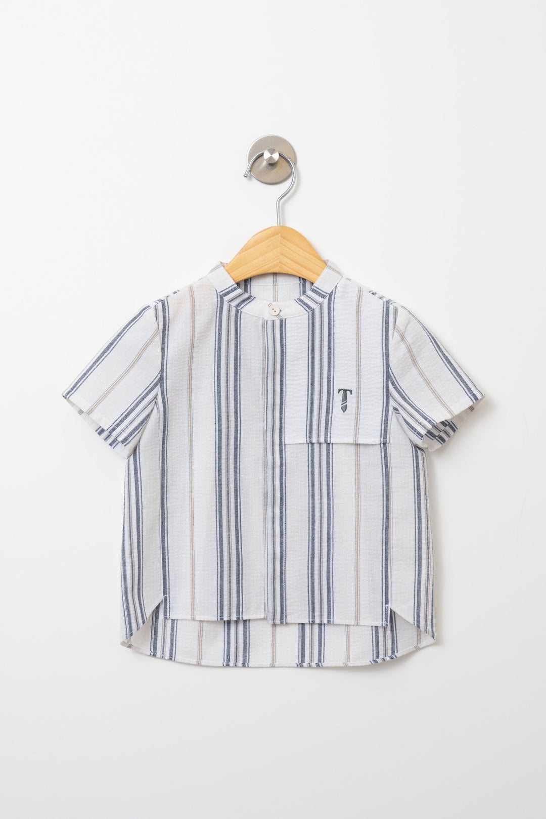 Shirt Pock - Beige Stripe - Posh New York