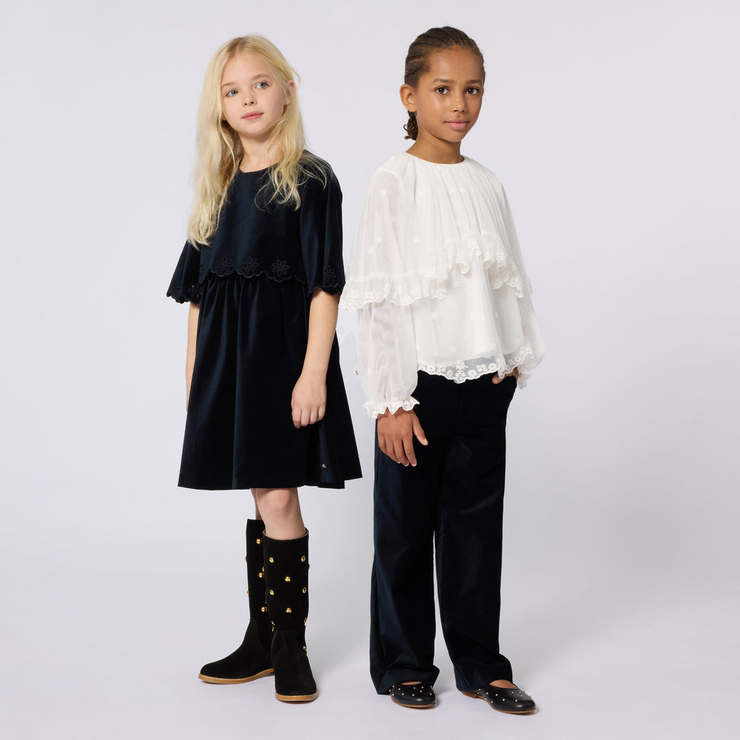 Short Sleeved Dress - Blue - Posh New York