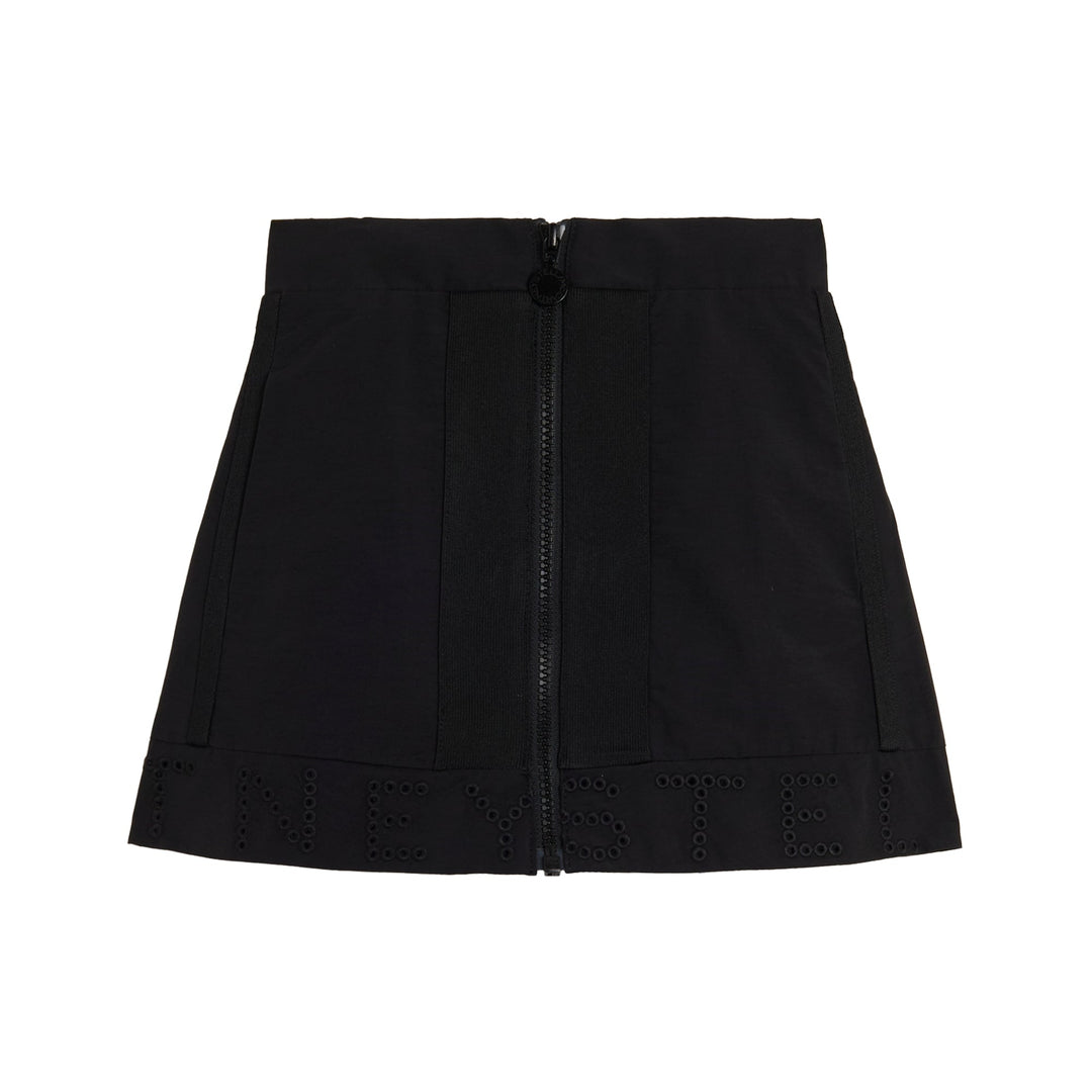 Skirt W/ Embossed Stella Logo - 930 Black - Posh New York
