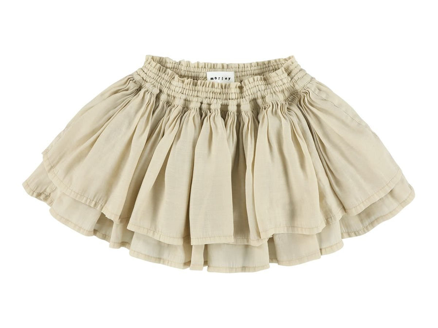 Skirt with Elastic Waistband - Wheat - Posh New York