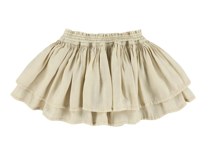 Skirt with Elastic Waistband - Wheat - Posh New York