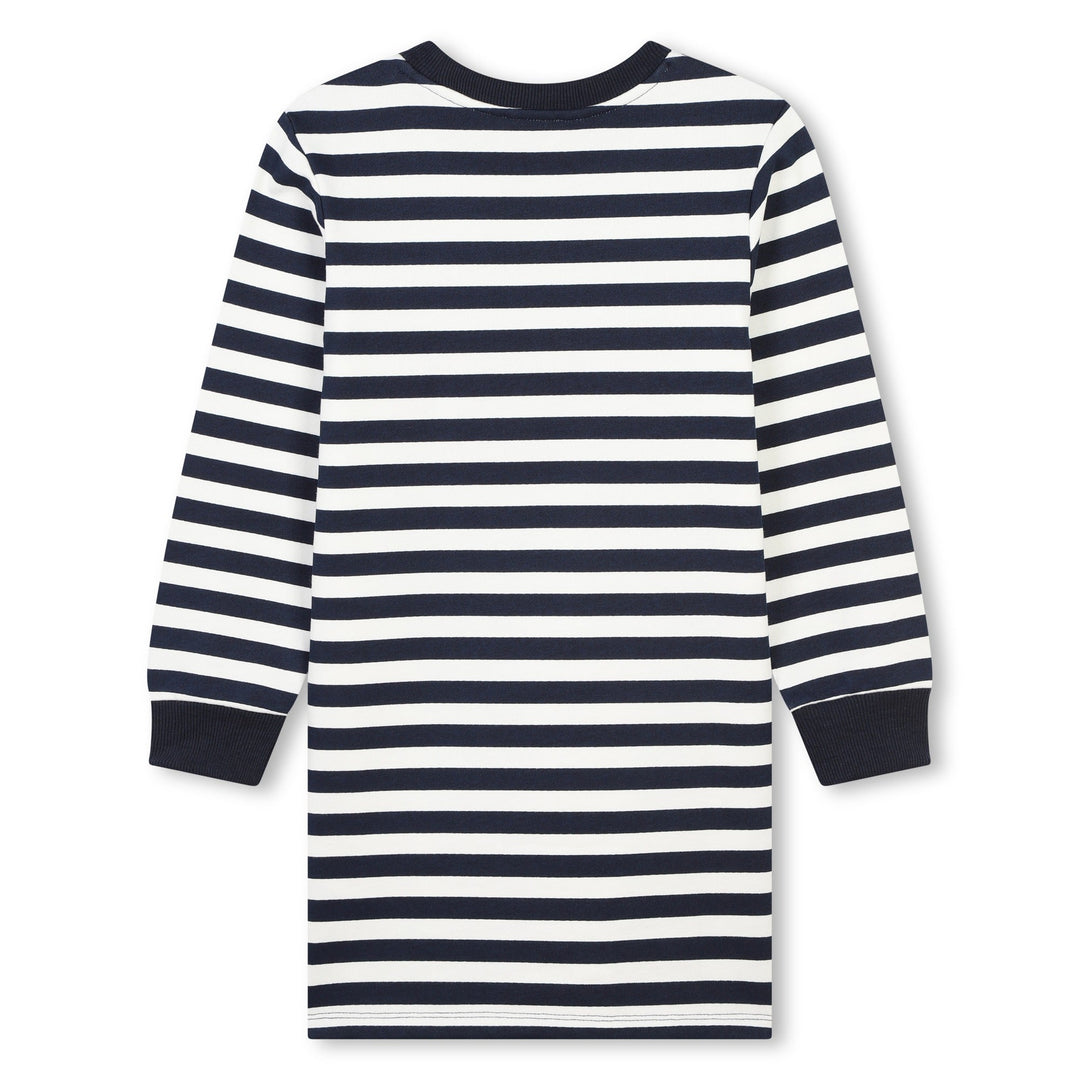 Sleeve Dress - Navy White - Posh New York