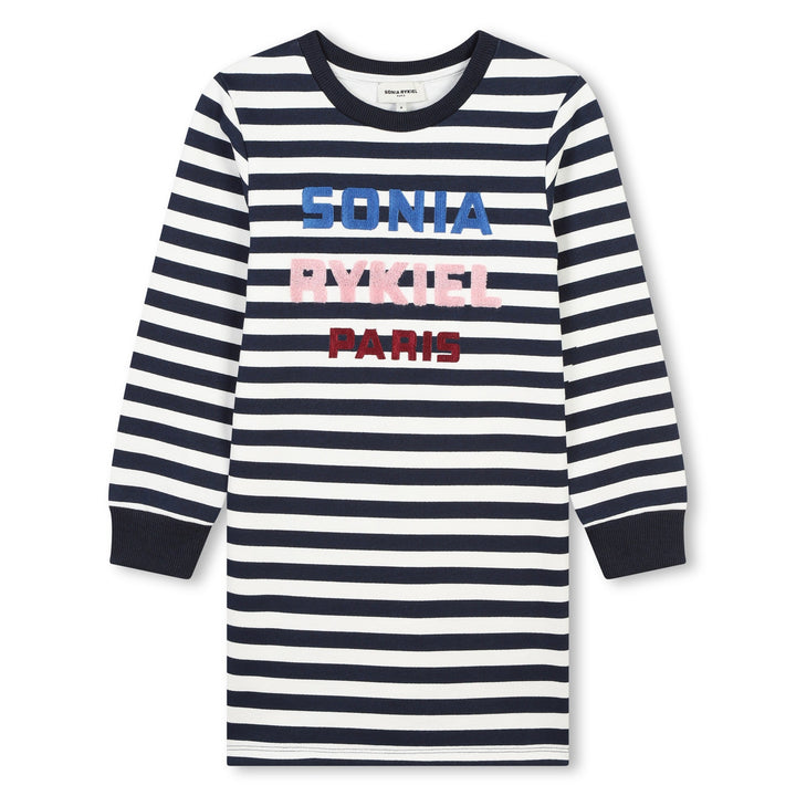 Sleeve Dress - Navy White - Posh New York