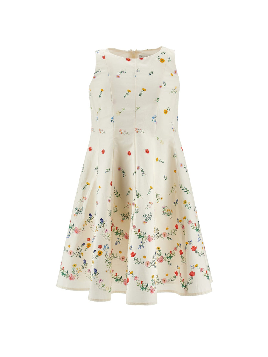 Slvlss Flora Print Dress - 0084 Off White - Posh New York