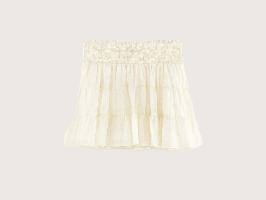 Smocked Mini Skirt - Gold - Posh New York