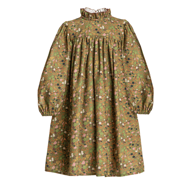 Special Edition Corduroy Dress Fiorella - Green - Posh New York