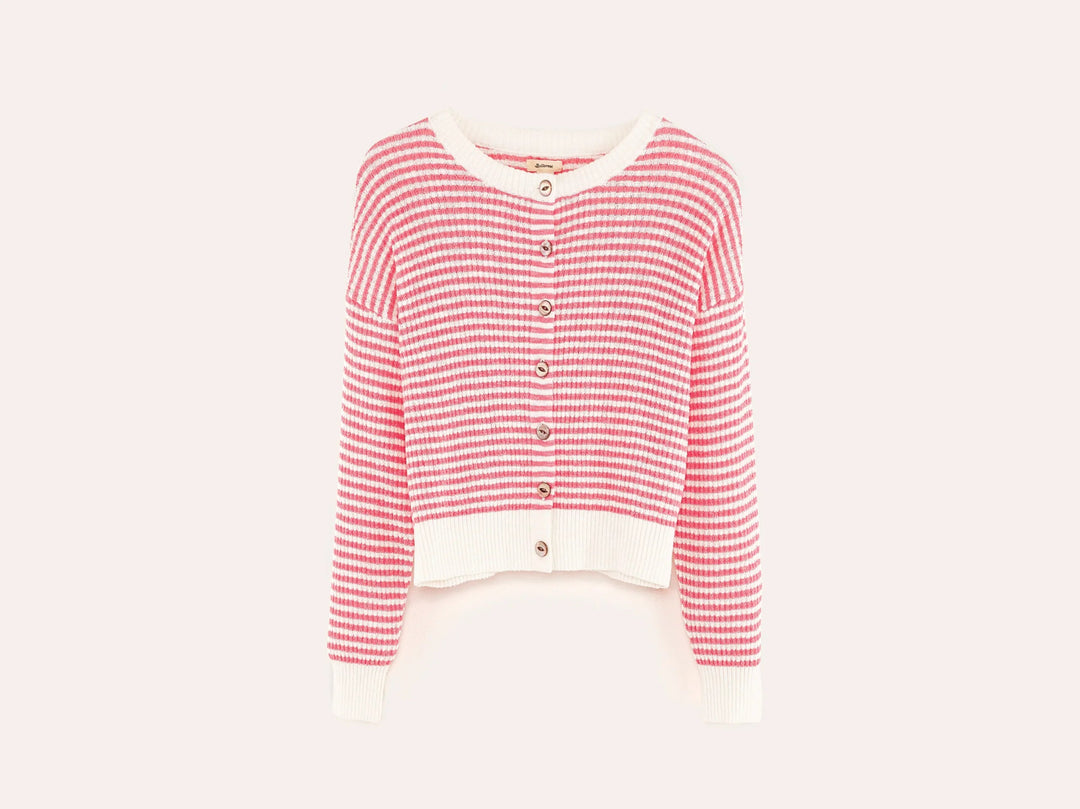 Stripe Knit Cardigan - Stripe A - Posh New York