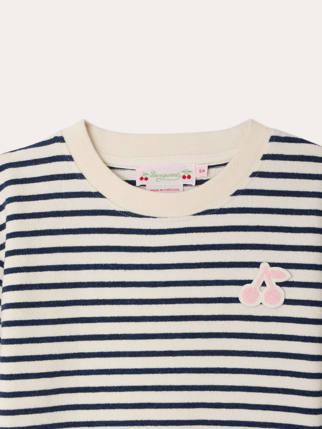 Striped Tee With A Cherry - Indigo 274 - Posh New York