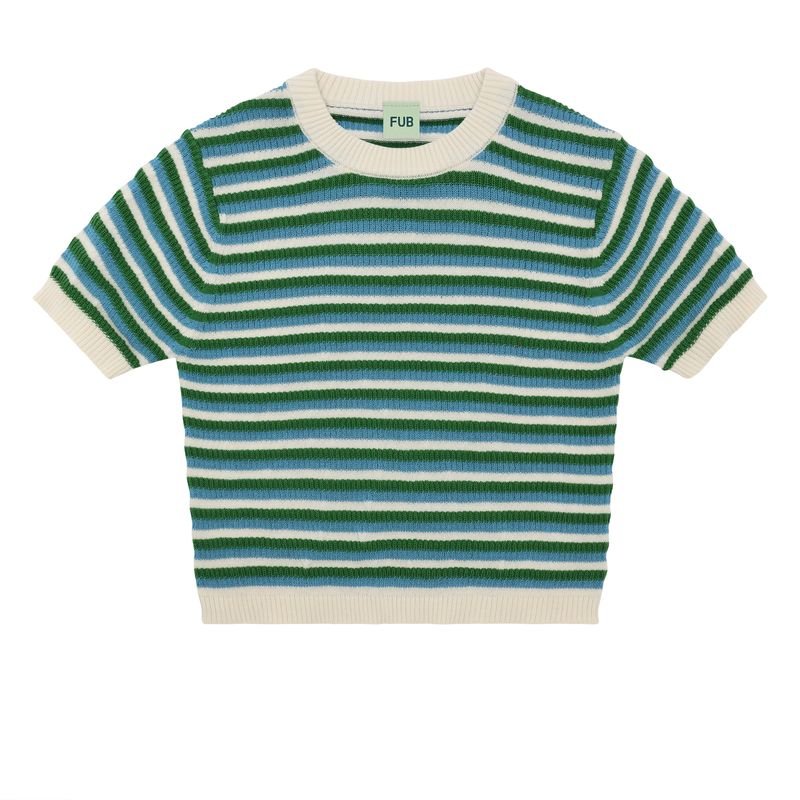 Structure Tee - Ecru/Sea - Posh New York