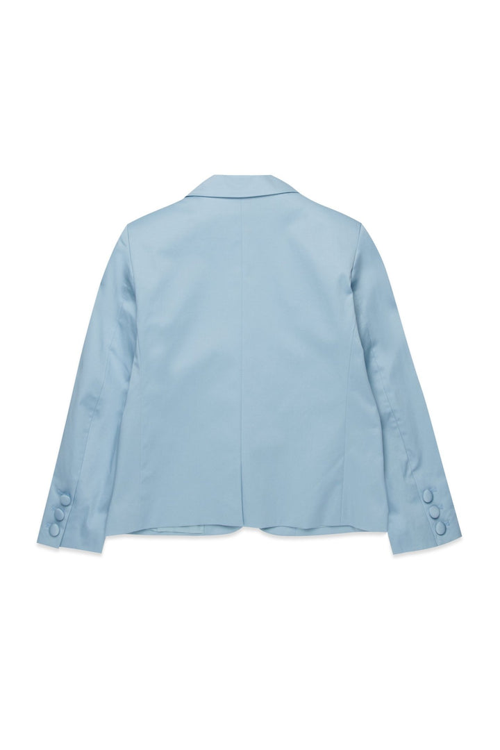 Suit Jacket With Jeweled Buttons - LT Blue - Posh New York