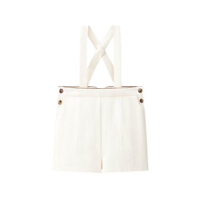 Suspender Shorts - Cream - Posh New York