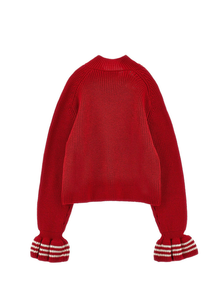 Sweater W Bow - Red - Posh New York