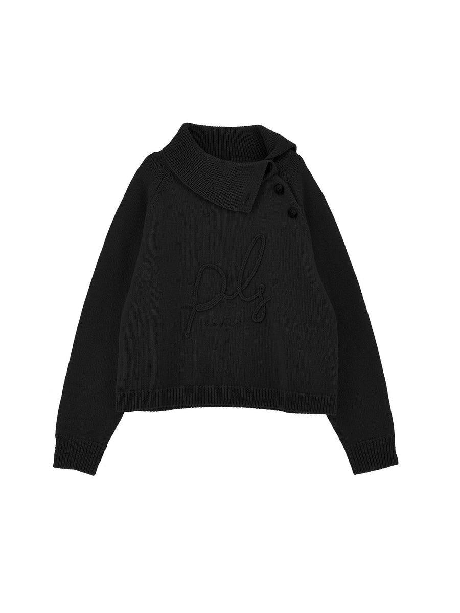 Sweater W Logo - Black - Posh New York