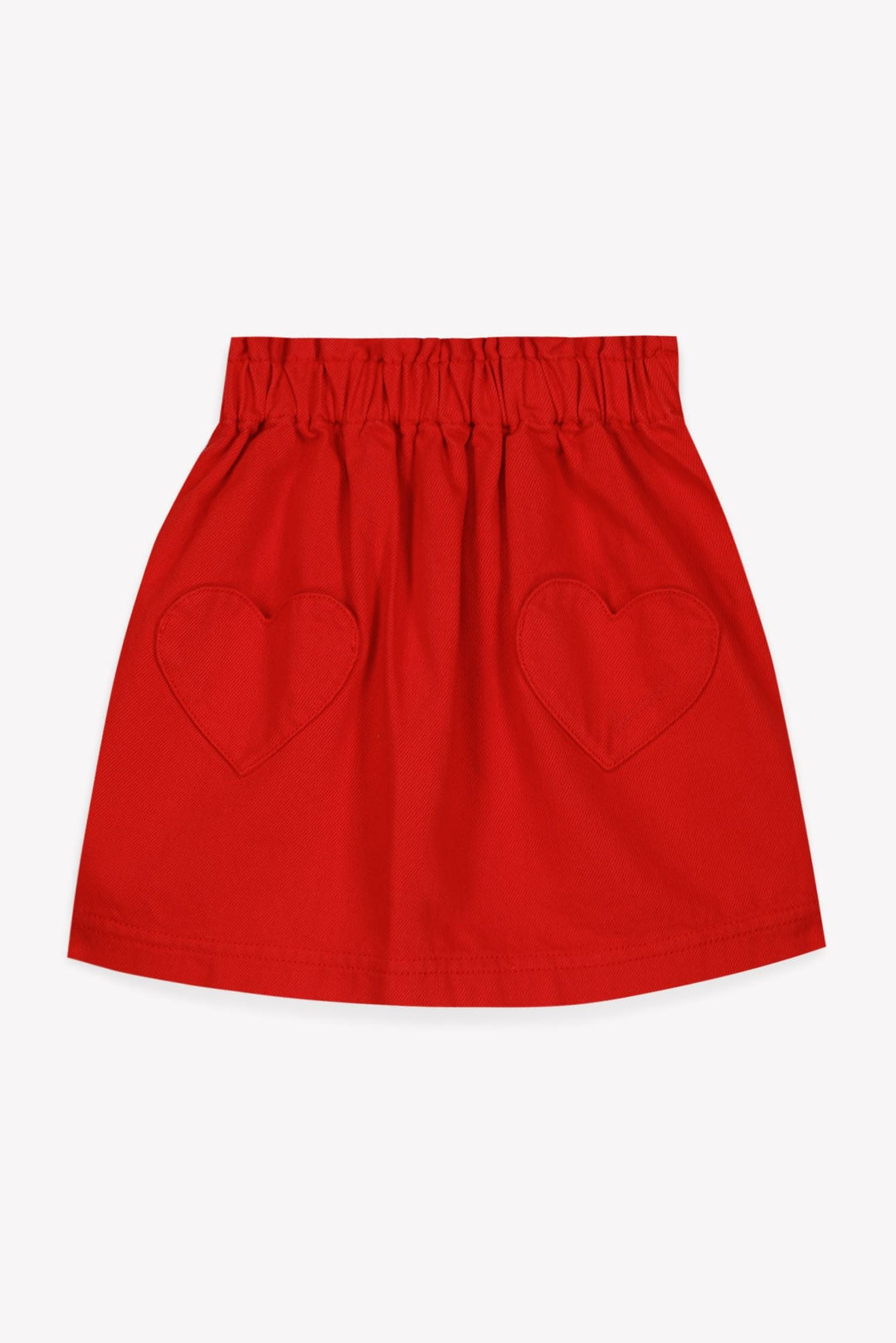 Sweet Red Skirt W/ Heart Pockets - Rouge Catch Up - Posh New York